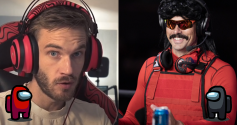 Dr Disrespect vihjaili yhteistyöstä PewDiePien kanssa – yhteinen Among Us -striimi tulossa? pewdiepie ja dr disrespect among us striimi